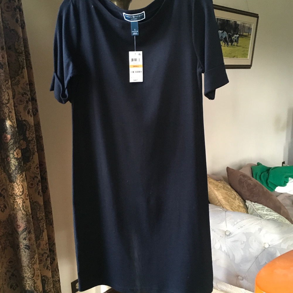 Black knee length dress